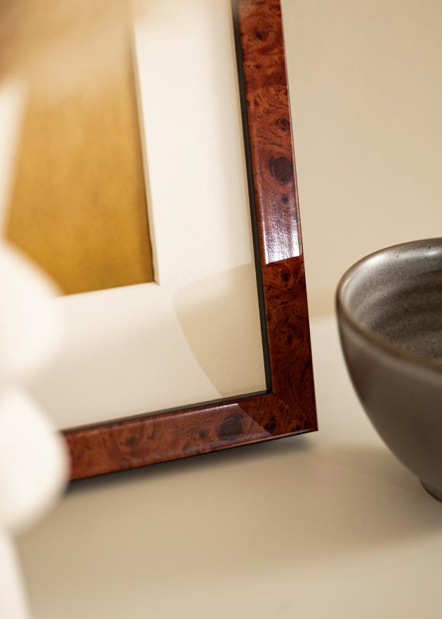 Okvir Hermes orah 60x70 cm - Paspartui Bijela B2 500x707 mm