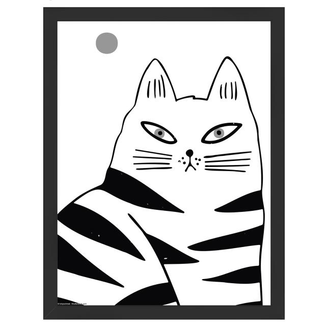 Okvir Liv Crna 30x40 cm - Paspartui Bijela 21x30 cm