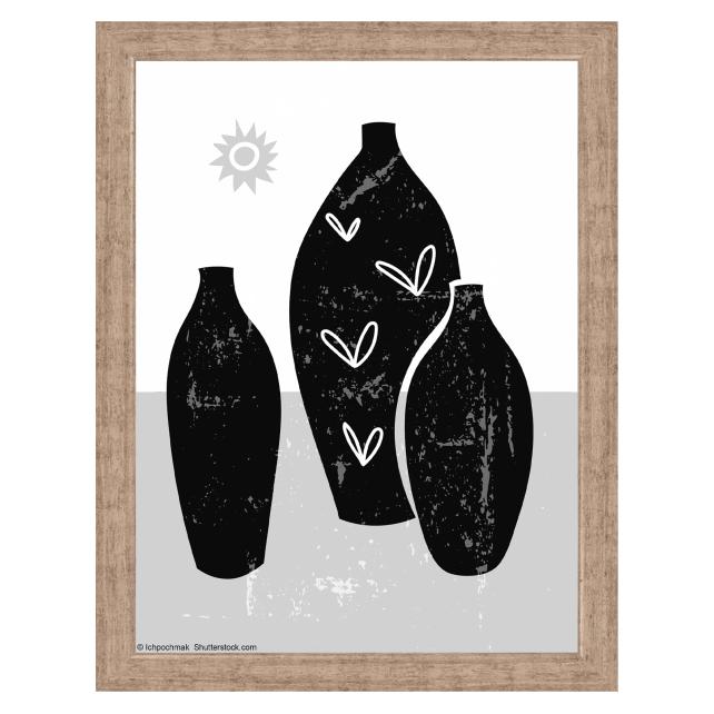 Okvir Liv siva 15x20 cm - Paspartui Bijela 11x15 cm