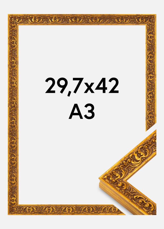 Okvir Amber Akrylglas Zlato 29,7x42 cm (A3)