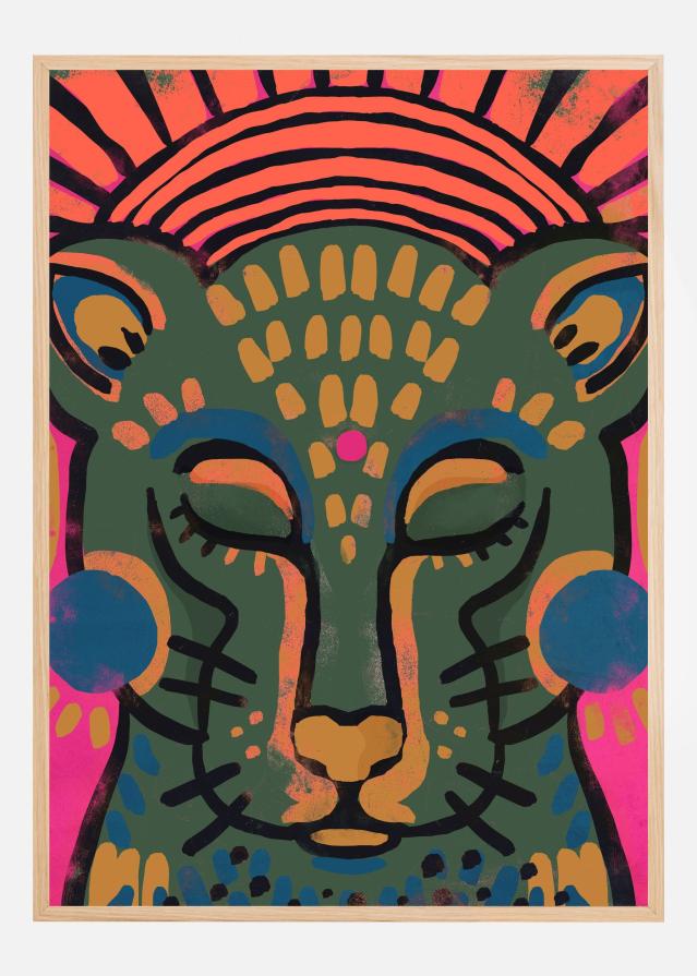 Tiger (Colored Version) Plakat