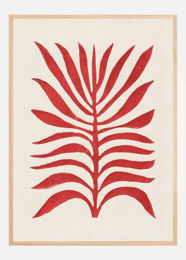 Red Branch / Lino Print Plakat