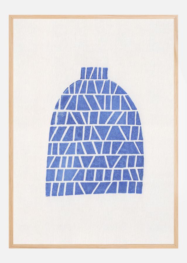 Linocut Vase #5 Plakat