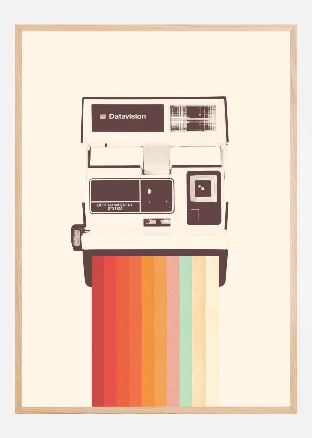 Instant Camera Rainbow Plakat