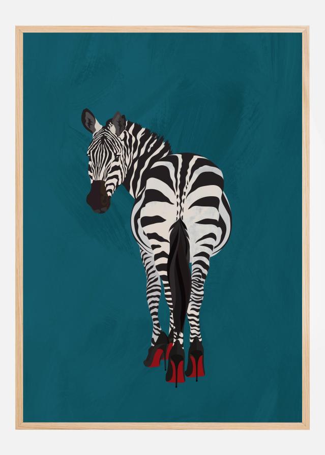 Zebra heels Plakat