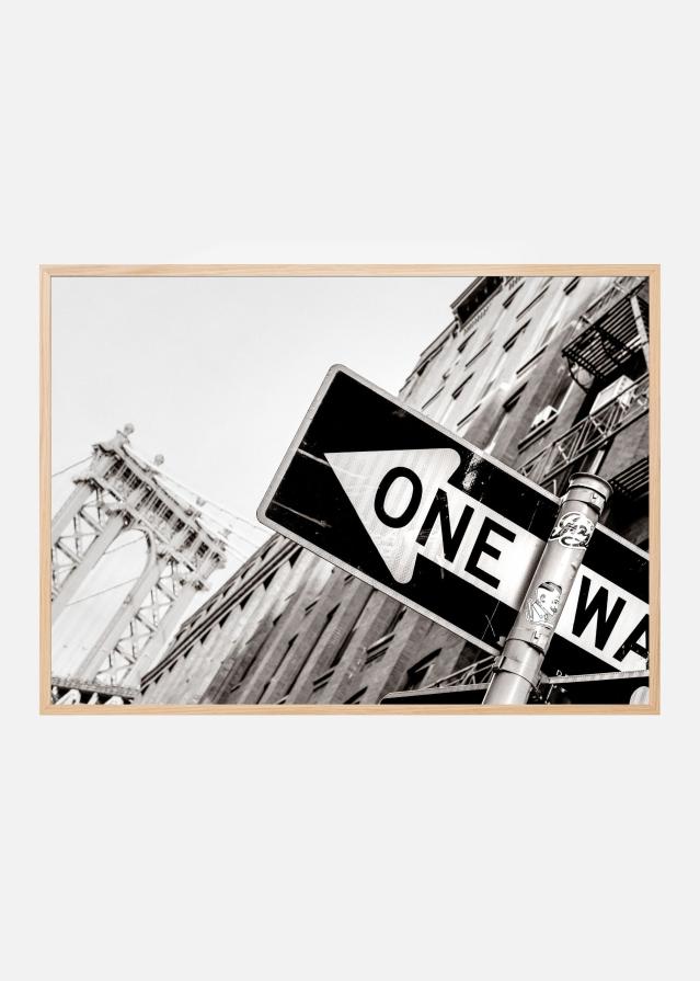 Manhattan Bridge One Way Plakat