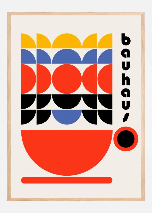 Bauhaus Coffee 70s Decor Plakat