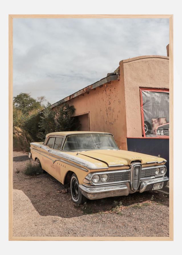 Route 66 Oldtimer Plakat