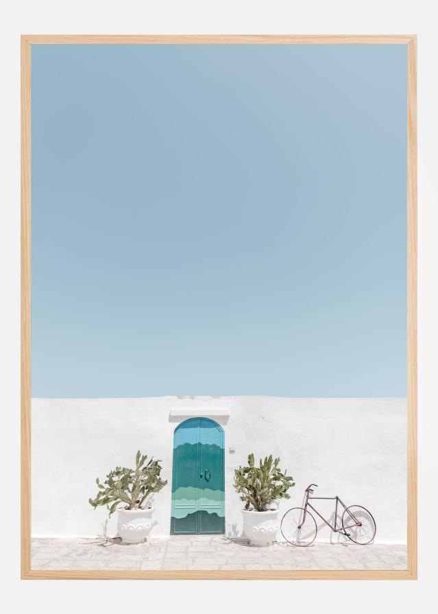 Ostuni blue door Plakat