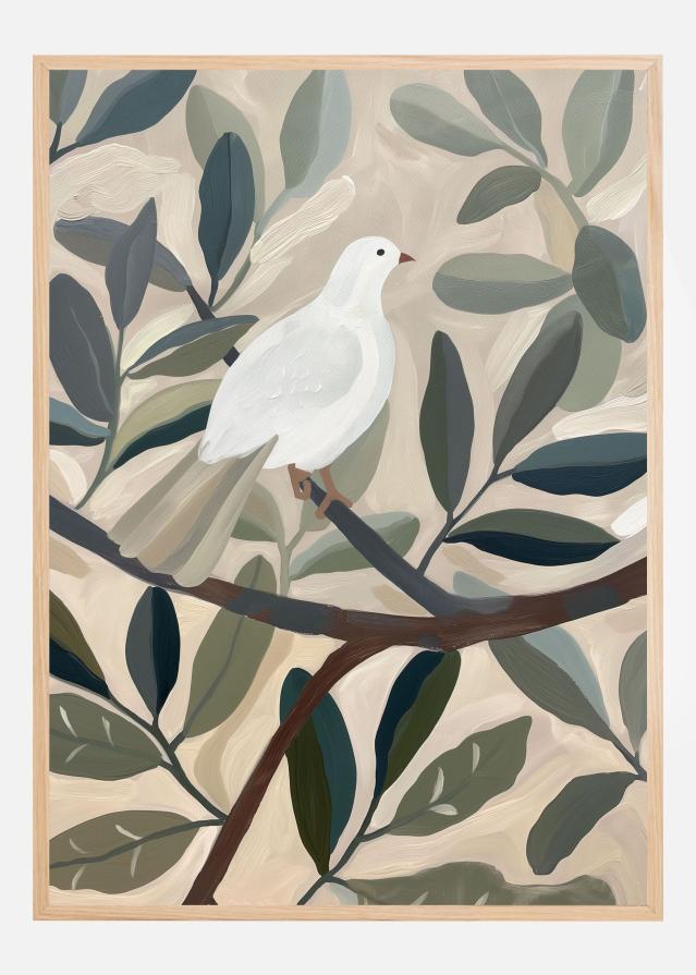 Dove In Tree Plakat
