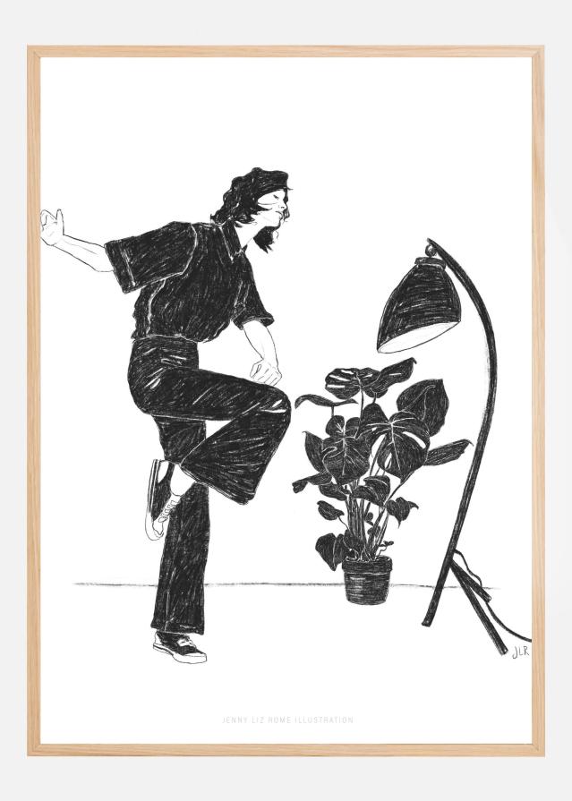 Jlr Dancingathome4 Blackandwhite Copy Plakat