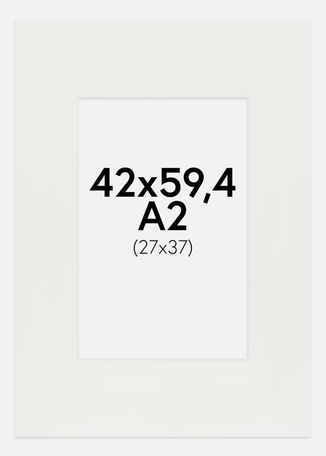 Paspartu Bijelo 3 mm Bijeli unutarnji rub 42x59,4 cm (24x37)