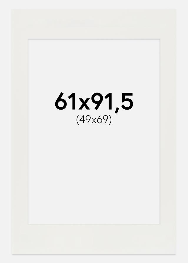 Paspartu Bijelo 3 mm Bijeli unutarnji rub 61x91,5 cm (49x69)