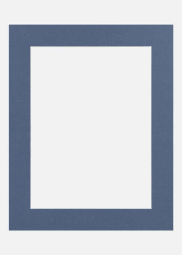 Paspartu Blue Iris (Bijela Jezgra) 20x20 cm (14x14)