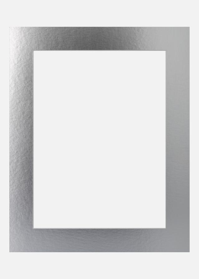 Paspartu Silver Metal (Bijela Jezgra) 20x20 cm (14x14)