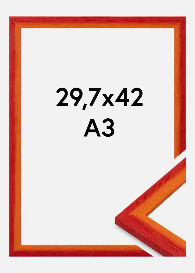 Okvir Cornwall Akrilno staklo Crvena 29,7x42 cm (A3)