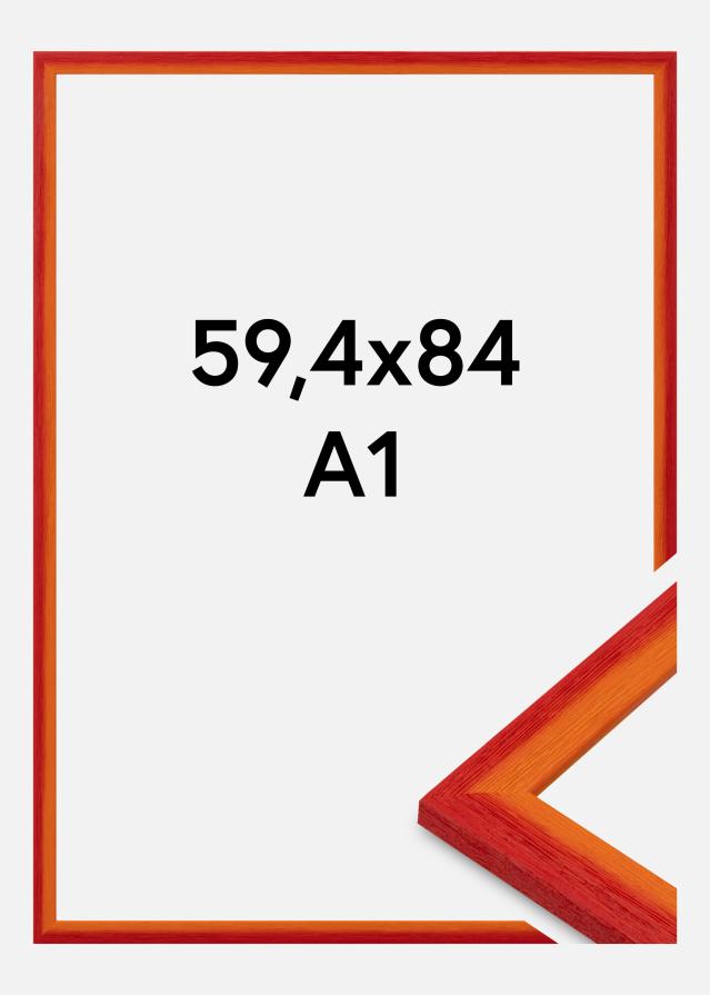 Okvir Cornwall Akrilno staklo Crvena 59,4x84,1 cm (A1)