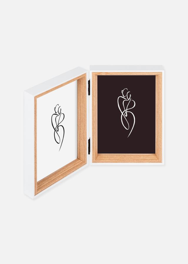 Silhouette Sklopivi okvir Hrast 10x15 cm - 2 slike