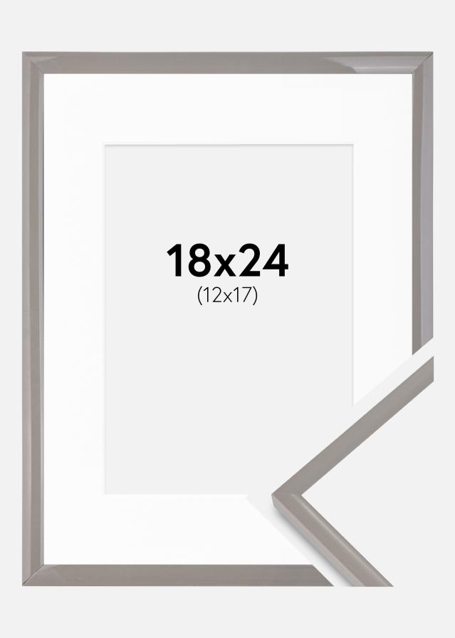 Okvir New Lifestyle Zemlja siva 18x24 cm - Paspartui Bijela 13x18 cm