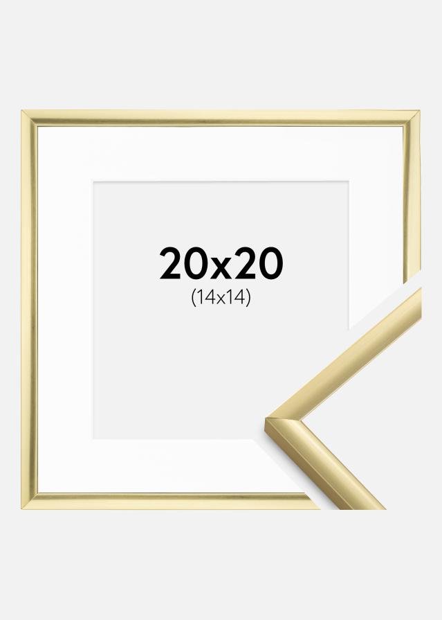 Okvir New Lifestyle Zlato 20x20 cm - Paspartui Bijela 15x15 cm