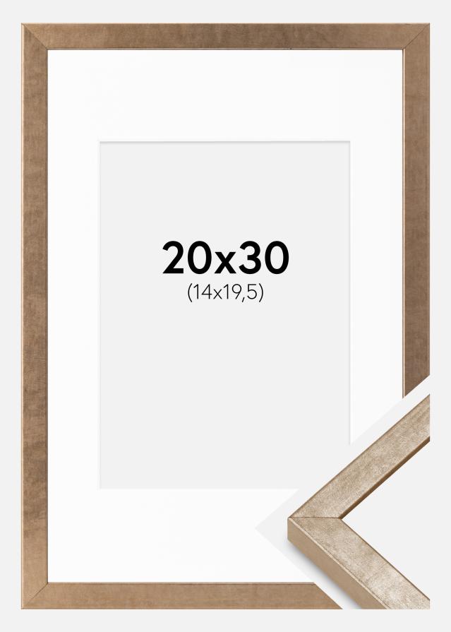 Okvir Ares Mjed 20x30 cm - Paspartui Bijela 15x21 cm