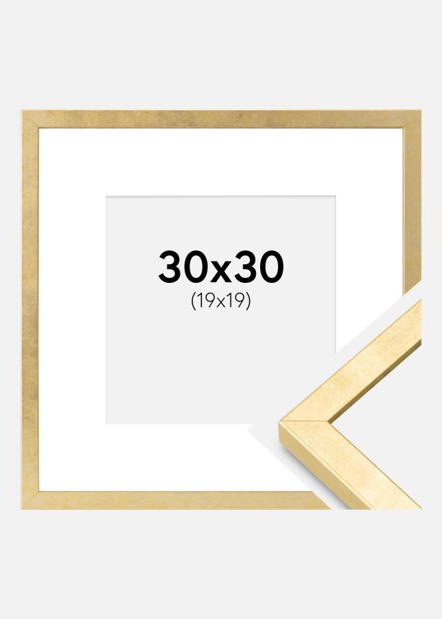 Okvir Ares Zlato 30x30 cm - Paspartui Bijela 20x20 cm