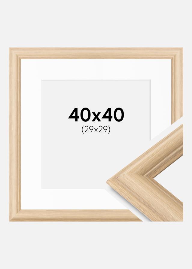 Okvir Västkusten Hrast 40x40 cm - Paspartu Bijelo 30x30 cm