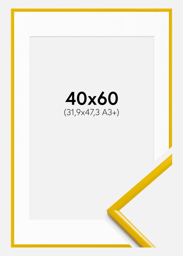 Okvir New Lifestyle žuta boja 40x60 cm - Paspartui Bijela 32,9x48,3 cm