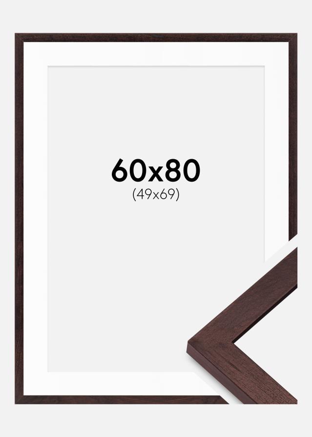 Okvir BGA Classic orah 60x80 cm - Paspartui Bijela 50x70 cm