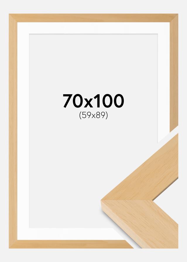 Okvir Juno drvo 70x100 cm - Paspartui Bijela 60x90 cm