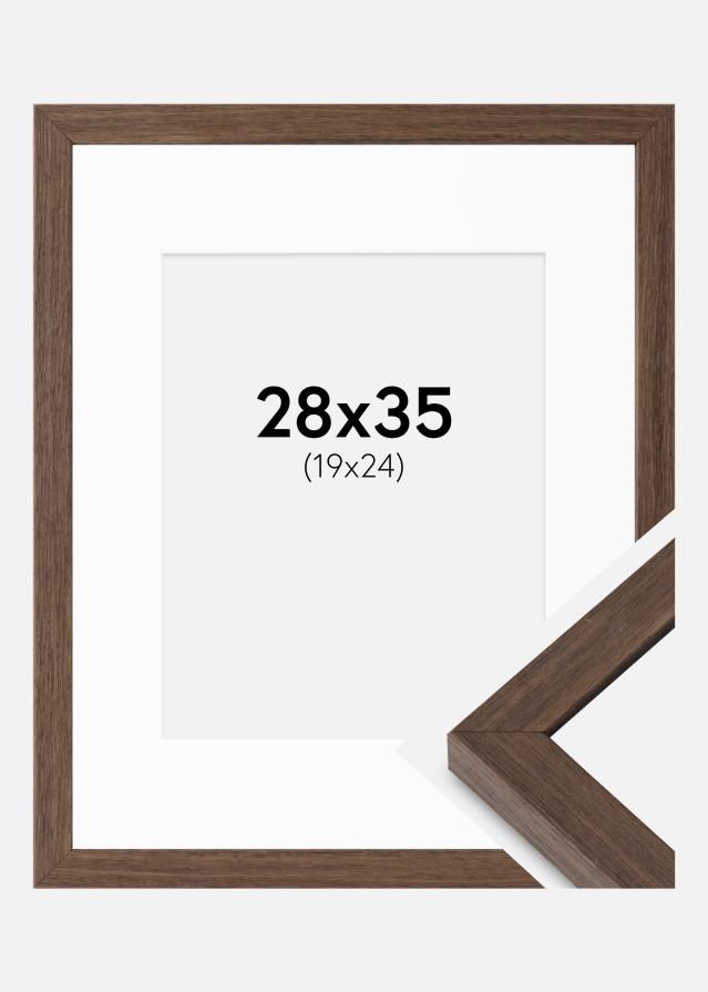 Okvir Hermes orah 28x35 cm - paspartu Bijela 20x25 cm