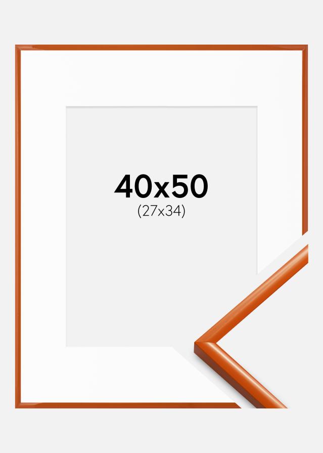 Okvir New Lifestyle narančasta 40x50 cm - Paspartui Bijela 28x35 cm