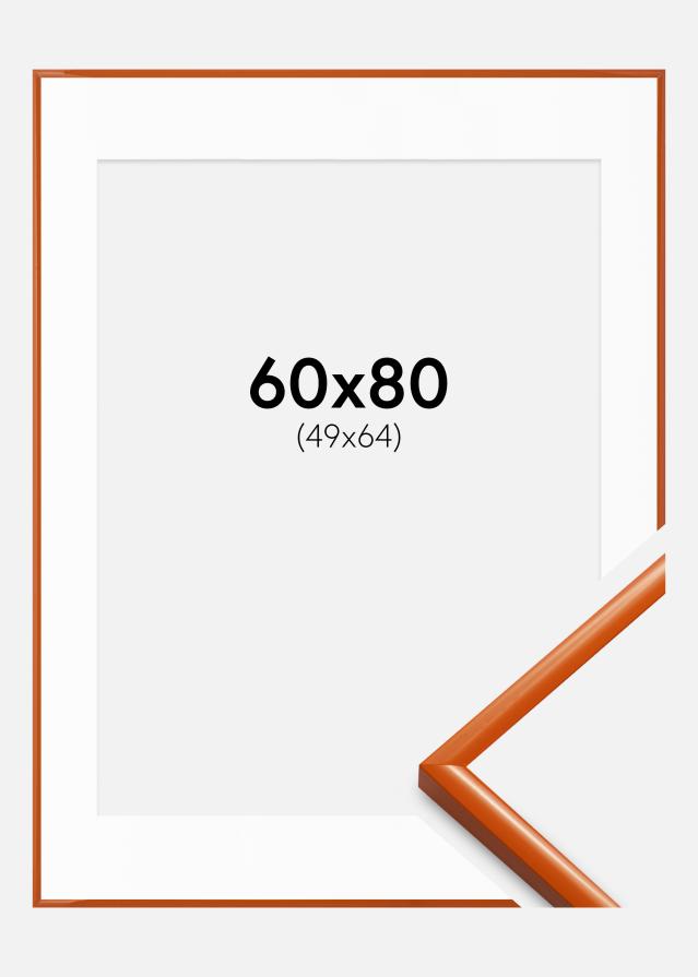 Okvir New Lifestyle narančasta 60x80 cm - Paspartui Bijela 50x65 cm