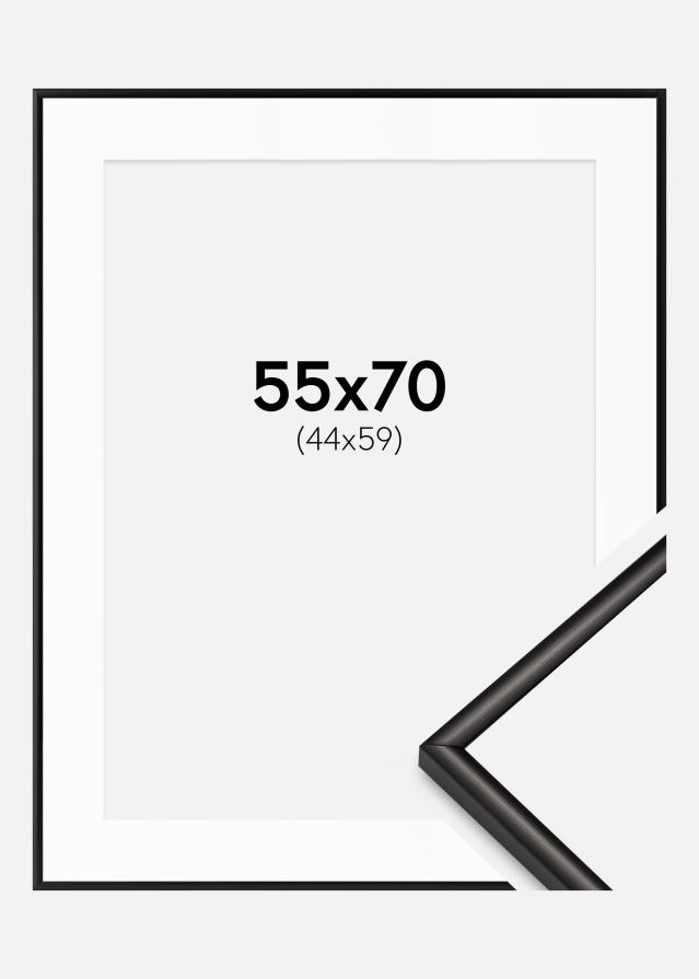 Okvir Scandi mat Crna 55x70 cm - Paspartui Bijela 45x60 cm
