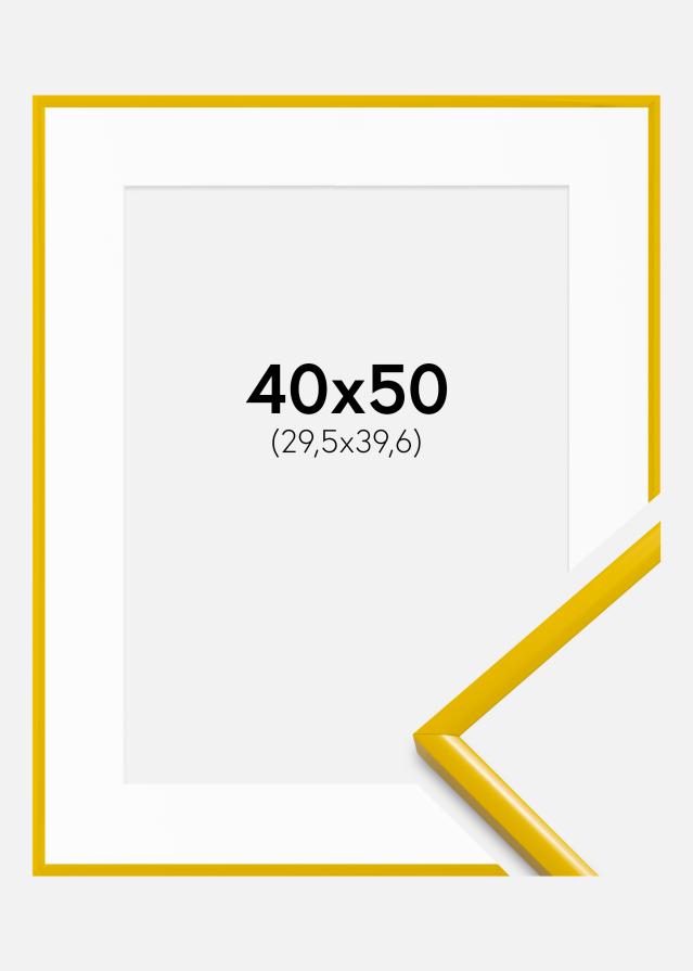 Okvir New Lifestyle žuta boja 40x50 cm - Paspartui Bijela 12x16 inča