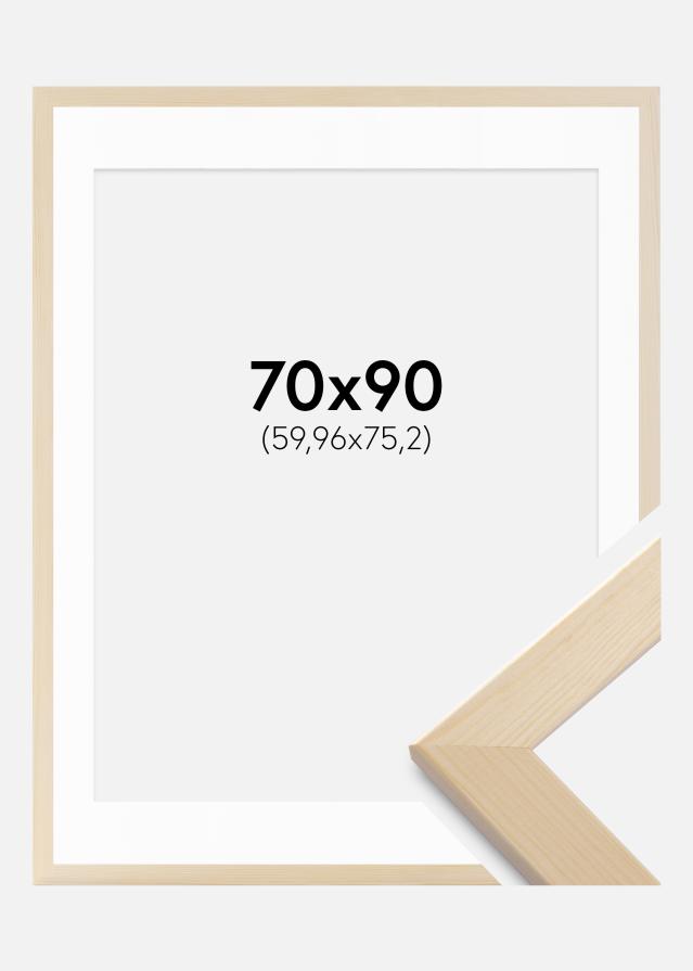 Okvir Trendline priroda 70x90 cm - Paspartui Bijela 24x30 inča