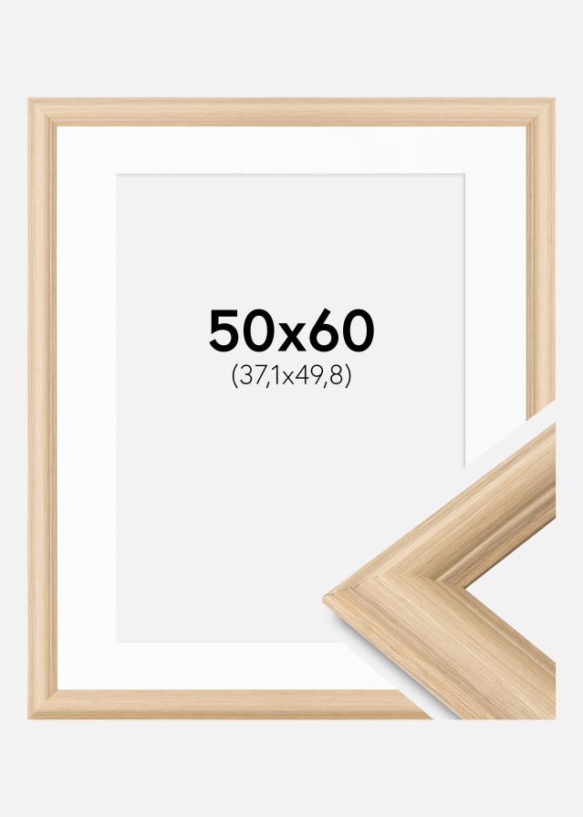 Okvir Västkusten Hrast 50x60 cm - Paspartu Bijelo 15x20 inches