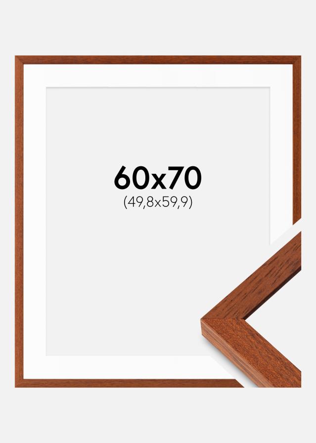 Okvir Hermes Trešnja 60x70 cm - Paspartui Bijela 20x24 inča