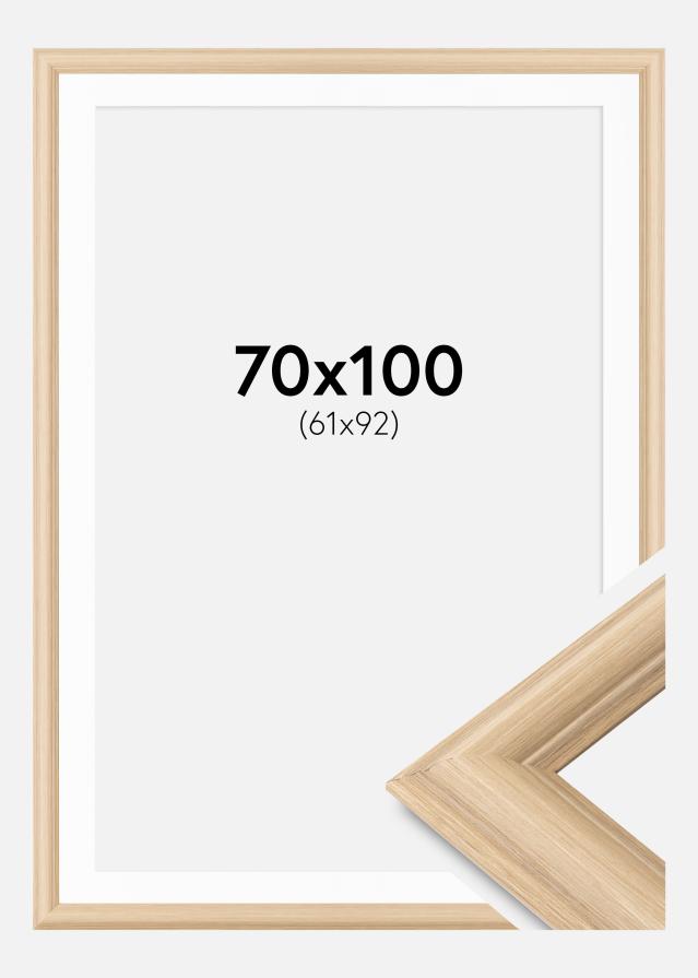 Okvir Västkusten Hrast 70x100 cm - Paspartu Bijelo 62x93 cm