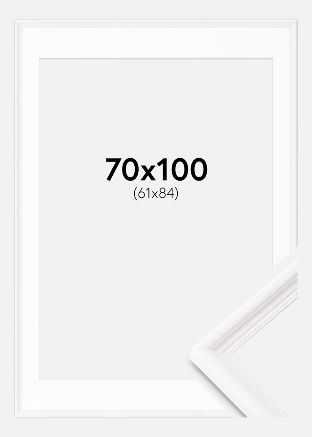 Okvir Gala Bijelo 70x100 cm - Paspartu Bijelo 62x85 cm