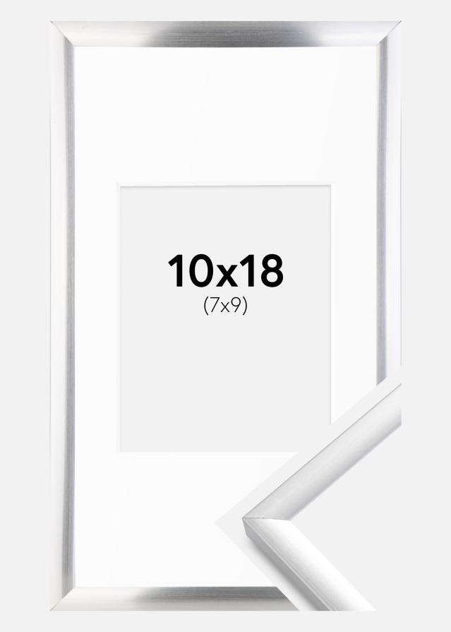 Okvir New Lifestyle Srebro 10x18 cm - Paspartui Bijela 8x10 cm