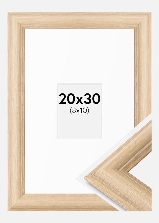 Okvir Västkusten hrast 20x30 cm - Paspartui Bijela 9x11 cm