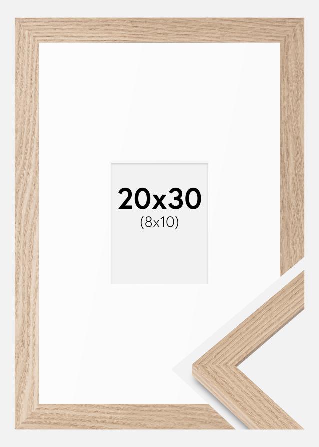 Okvir BGA Classic hrast 20x30 cm - Paspartui Bijela 9x11 cm