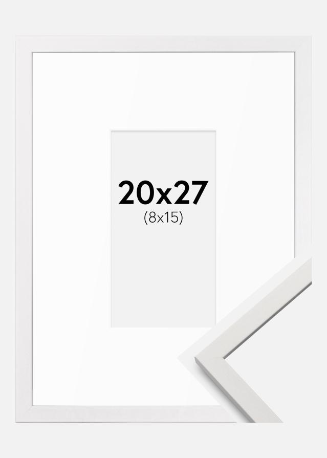 Okvir Edsbyn Bijela 20x27 cm - paspartu Bijela 9x16 cm
