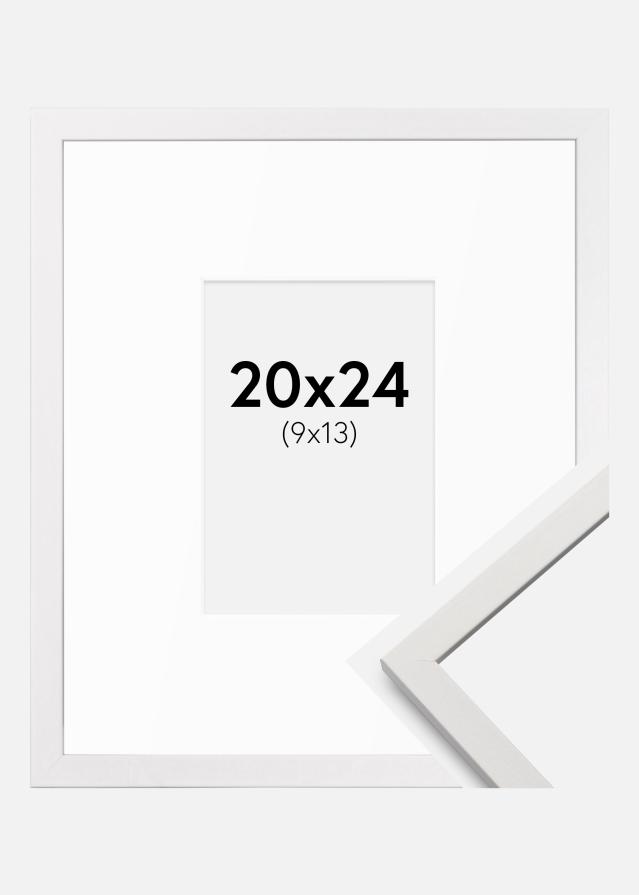 Okvir Edsbyn Bijela 20x24 cm - Paspartui Bijela 10x14 cm
