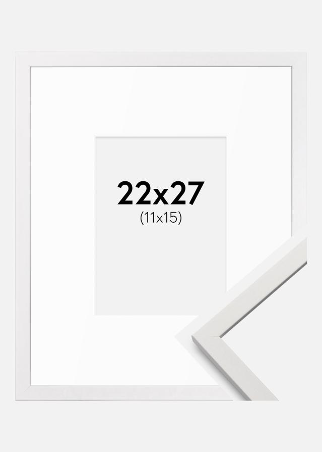 Okvir Edsbyn Bijela 22x27 cm - Paspartui Bijela 12x16 cm
