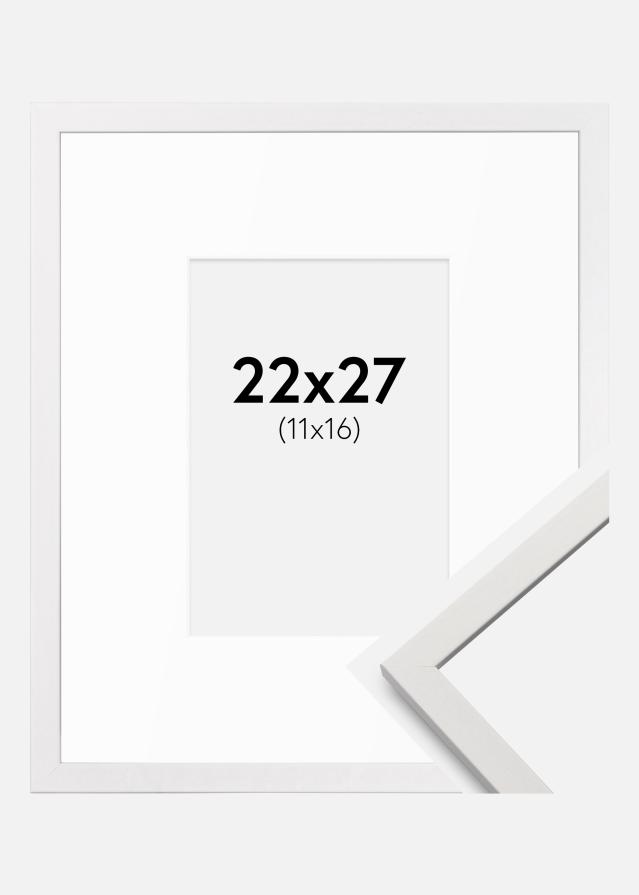 Okvir Edsbyn Bijela 22x27 cm - Paspartui Bijela 12x17 cm