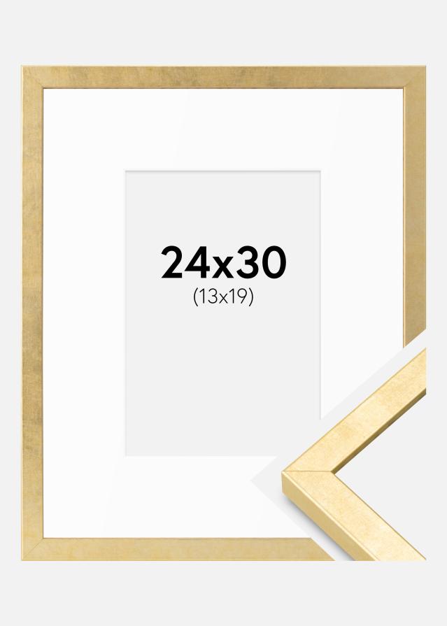 Okvir Ares Zlato 24x30 cm - Paspartui Bijela 14x20 cm