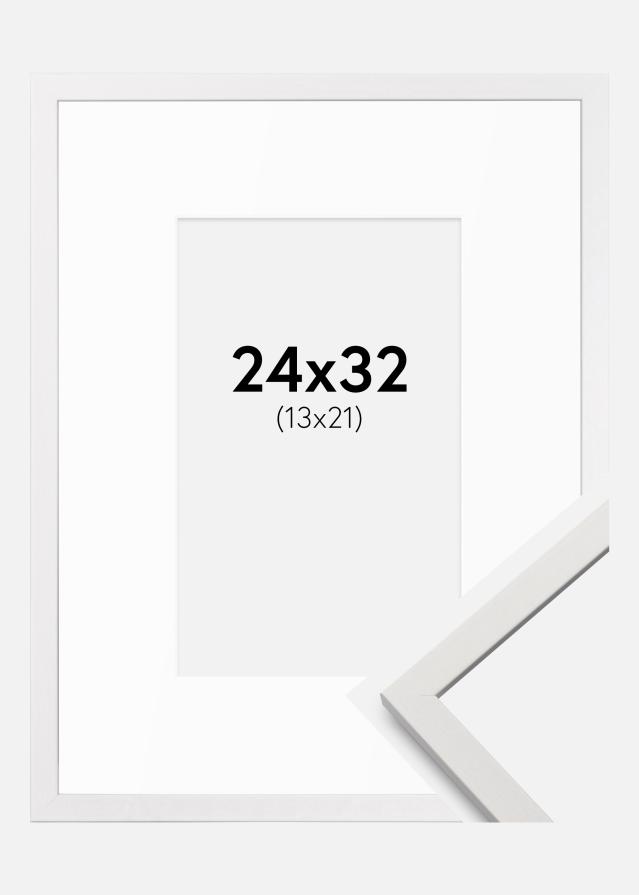 Okvir Edsbyn Bijela 24x32 cm - Paspartui Bijela 14x22 cm