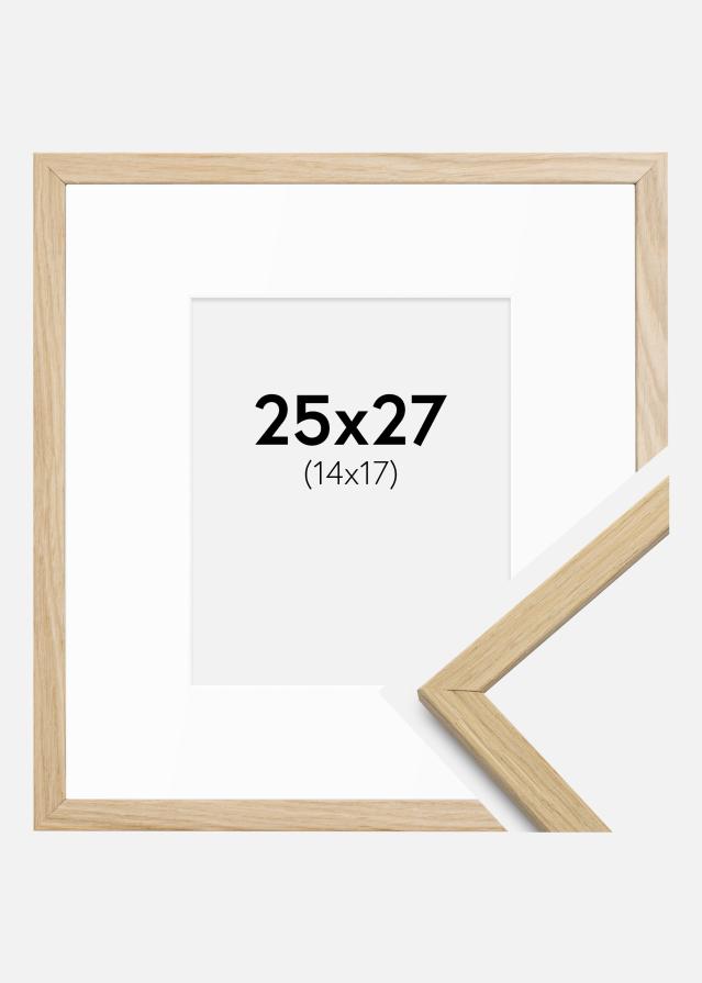 Okvir Edsbyn hrast 25x27 cm - Paspartui Bijela 15x18 cm